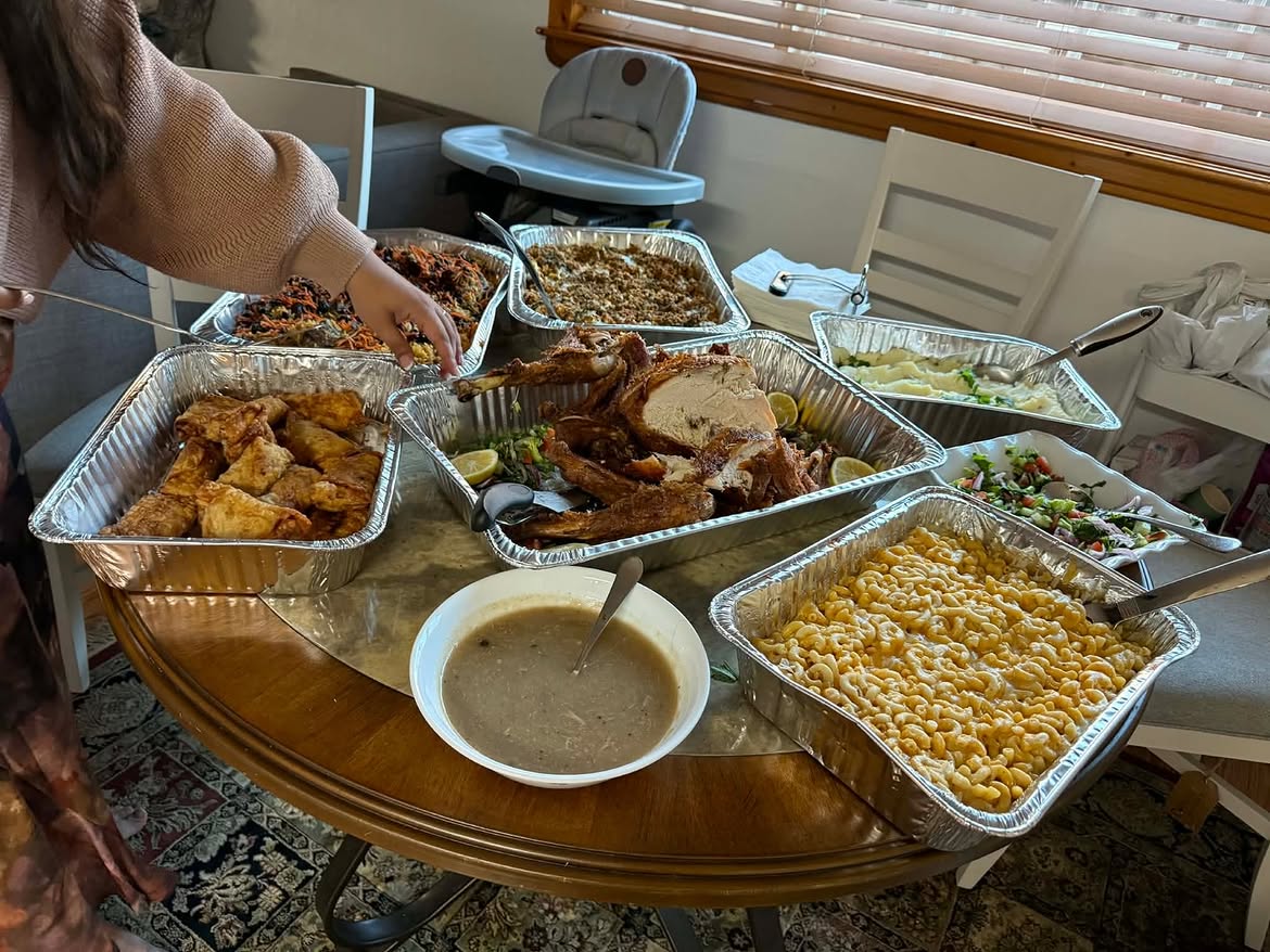 Big Mil's Catering buffet prepared for a celebration
